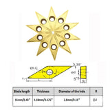 2pcs 1/2" Indexable Metal Lather Turning Tool Holder Boring Bars with VCMT110304/VCMT32.51 Carbide Turning Inserts,VCMT Insert Mutilayer Coated CNC Hunricho