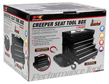 Performance Tool W85025 3-Drawer Rolling Tool Chest Seat With Magnetic Side Trays Performance Tool