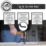 DCT 8in Work Bench Holdfast Woodworking Hold-Down Clamp – 4in Reach, 5/8in Shaft for Wood Carving, Routing, Sanding Deadwood Crafted Tools