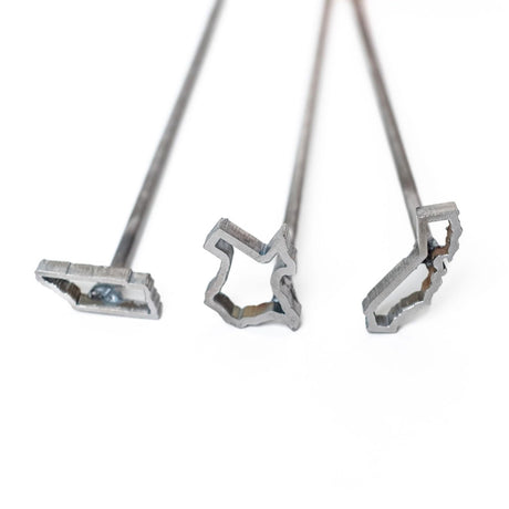 Personalised 1.25" Steel State Outline Branding Iron by The Heritage Forge The Heritage Forge