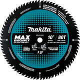Makita B-66977 10" 80T Carbide-Tipped Max Efficiency Miter Saw Blade Makita