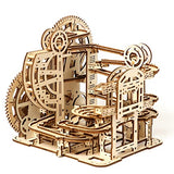 Hallisun 3D Wooden Puzzles for Adults, Rollercoaster Marble Maze Run Model DIY Building Kits Block Craft, Mechanical Gear Kit Hobbies Toys Valentines Hallisun