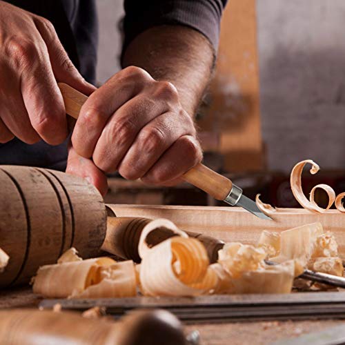 DOITOOL 5pcs Marking Knife Woodworking - Thin Blade Dual Double Bevel Marking Knife - Carving Knife Woodworking Scribe Tool for Woodworking, Wood DOITOOL