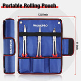 WORKPRO 3PC Long Reach Pliers Set, 11 Inch Extra Long Needle Nose Pliers Set Includes Long Reach Straight Pliers, 90° Bent Nose Pliers, 45°Bent Nose WORKPRO