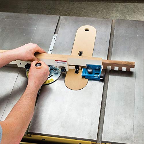 Rockler Cross Lap Jig – Cut the Lap Joint for Latticework, Wine Racks, Torsion Boxes, & More – Easily Adjustable Ergonomic Knobs – Micro Adjustable ROCKLER