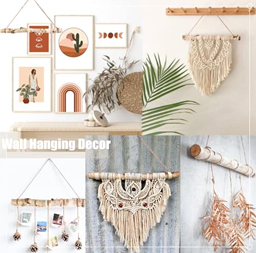 BYHER 15-Inch White Birch Logs for Decoration - Decorative Farmhouse Home Wall Hanging Decor (15 Inch) BYHER