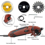 Multifunction Mini Circular Saw Machine Set, 400W High Powered Circular Saw Machine, Professional Compact Circular Saw with 3 Carbide Tipped Blade PureZoneA