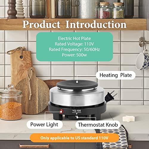 SAEUYVB Candle Making kit with Hot Plate,Candle Making Supplies,Candle Making Kit for Beginners with Melting Pot,Stirring Spoon and Anti-Scalding Pad SAEUYVB