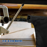 Black Table Saw Dust Collector Bag for 10" Tablesaws, Compatible with Bosch/Dewalt/Makita/Ryobi/Craftsman/Porter FACULX