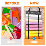 HTVRONT Vinyl Roll Holder, Vinyl Roll Storage with 24 Compartments,Vinyl Storage Organizer Rack Wall Mount/Hanging Over The Door, Craft Vinyl Storage HTVRONT