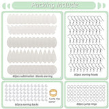 SHUANGART 60 Pcs Sublimation Blank Sparkly Faux Leather Earrings Making Kit, Double Sided Superfine Glitter Leather Earrings with Sublimation Paper SHUANGART