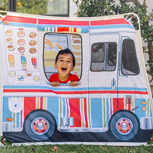 Melissa & Doug Food Truck Play Tent - Role Play Toy Ice Cream Truck Tent For Kids Ages 3+ , 17.5 x 8.5 x 3.7 Melissa & Doug