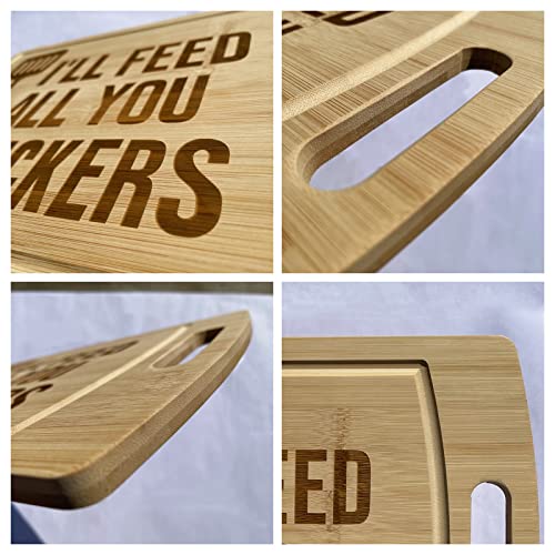 Funny, Cutting Boards, Charcuterie Board, Chopping Board, Personalized Cutting Boards, Laser Engraved, Bamboo Board, New Pattern (A-11" x 8") Rider mike