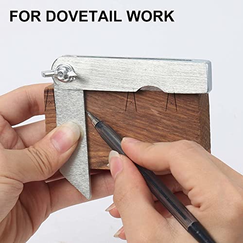 ALOEU Sliding T-Bevel Gauge Protractor 4 Inch Mini Bevels Angle Adjustable Carpenter Bevels Finder for Woodworking ALOEU