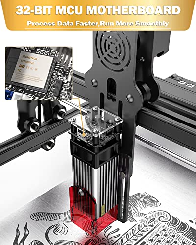 ATOMSTACK A5 Pro Commercial Laser Engraver, 40W Laser Engraving Machine with 5.5W Fixed-Focus Diode Compressed Spot & CNC Laser Cutter with 410X400mm
