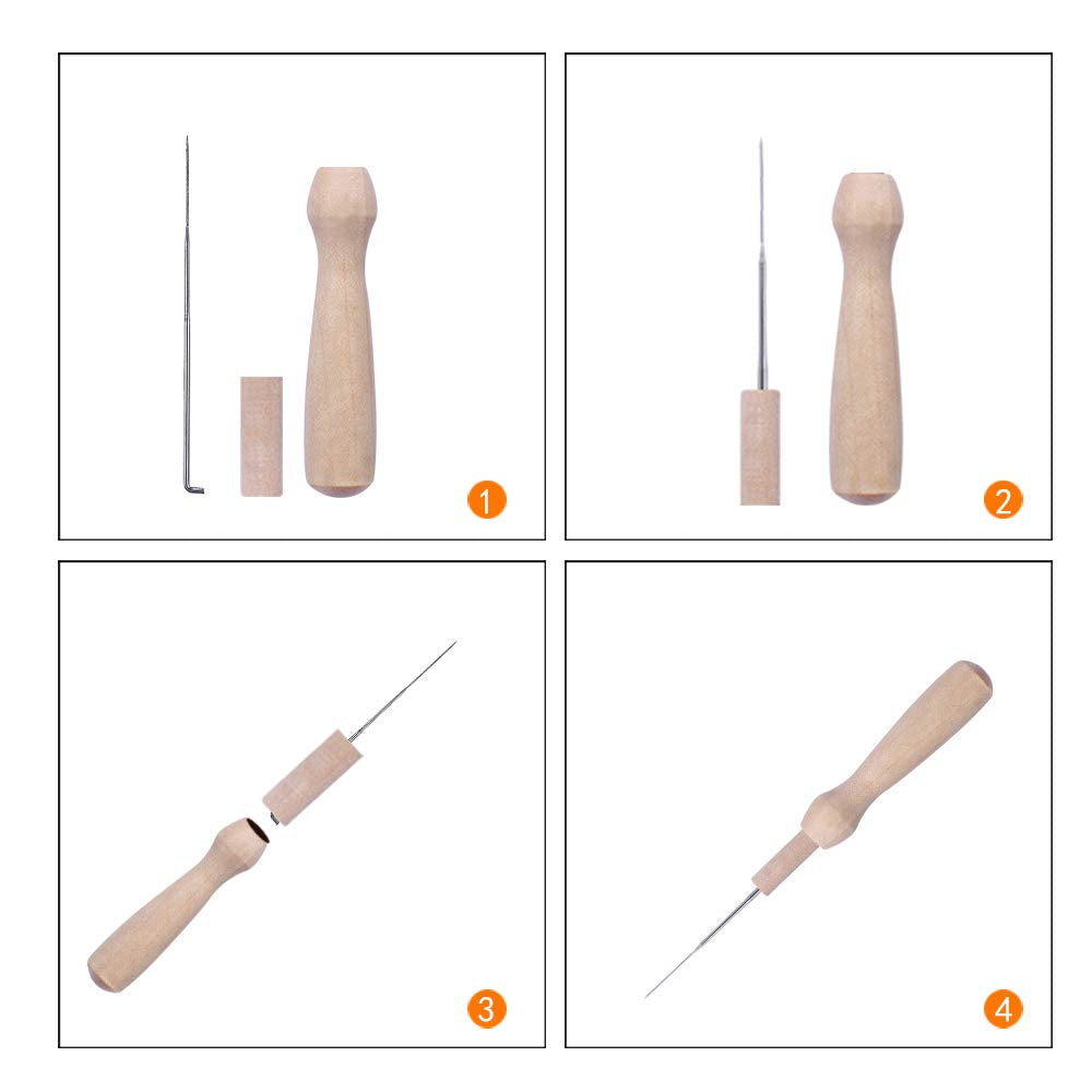 Mayboos Needle Felting Starter Kit,Wool Roving 40 Colors Set, Wool Felt Tools with Instruction Included for Felted Animal Needle Felting Supplies Mayboos