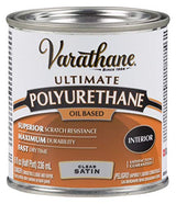 Rust-Oleum Varathane 9161H Oil-Based Ultimate Polyurethane, Half Pint, Satin Finish Rust-Oleum