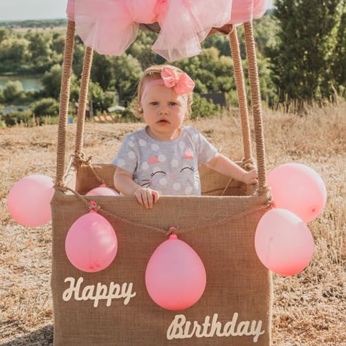BESTOYARD Happy Birthday Wooden Sign Unfinished Wooden Cutout Letters Plaque Hanging Signs for Baby Shower Wedding Birthday Wreath Home Door Wall BESTOYARD