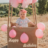 BESTOYARD Happy Birthday Wooden Sign Unfinished Wooden Cutout Letters Plaque Hanging Signs for Baby Shower Wedding Birthday Wreath Home Door Wall BESTOYARD
