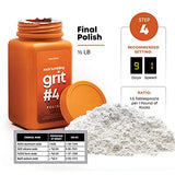 Dan&Darci Rock Tumbler Grit Refill Kit - 3.5 Pounds Grits Media + Poly Plastic Pellets - Rocks Polishing Refills for Any Brand Rock Tumblers - Rock Dan&Darci