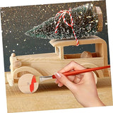 LALAFINA 1 Set Treaded Wheels Wood Wheels Crafts Wheels Wood Pendants Gear Slices Wheels and Axles Wood Wire Wheel Wood DIY Car Craft Wheels Spoked LALAFINA