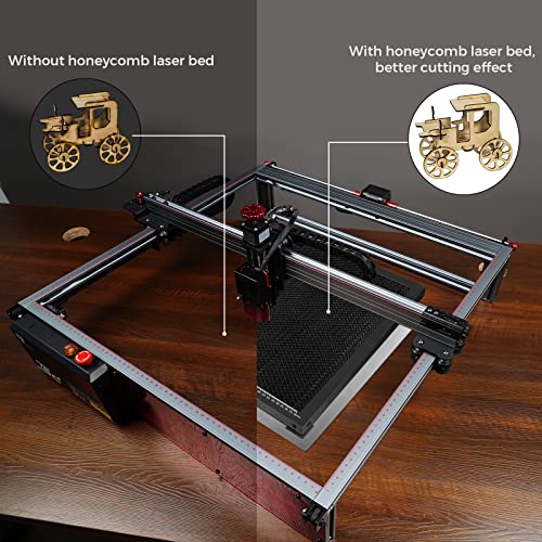 OUYZGIA Honeycomb Laser Bed 500x500mm Steel Honeycomb Board Cutting Table for Laser Cutter Engraver, Honeycomb Working Table with Metal Base (19.68” OUYZGIA