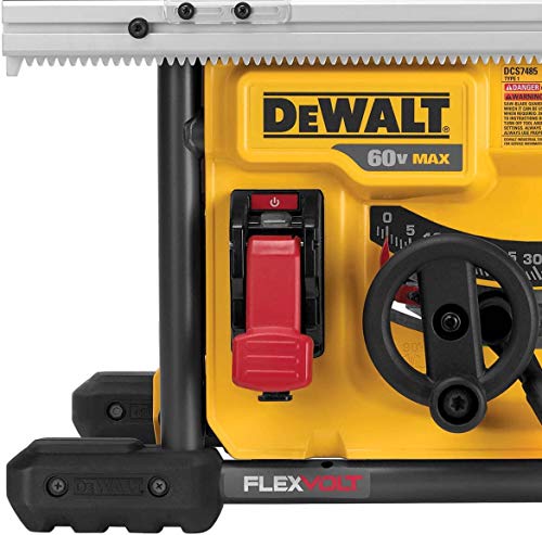 DEWALT FLEXVOLT 60V MAX* Table Saw, 8-1/4-Inch, Tool Only (DCS7485B)