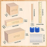 Olerqzer 25 pcs Whittling Wood Blocks Wood Carving Kit with 3 Different Sizes,Carving Basswood for Wood Carving Set Wood Carving Wood (4 inch) Olerqzer