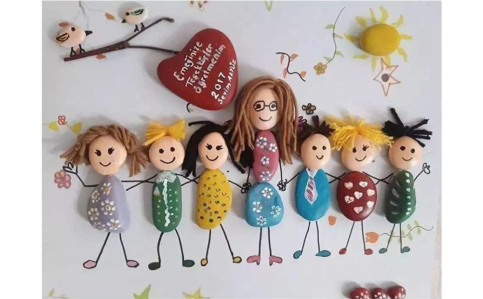 Handpicked 50pcs 1.5-2.5 inch Small Painting Rocks, Natural River Rocks Smooth Flat Pebbles for Crafts, Kindness Rocks for ArtsPainting Activities, Nasrslla