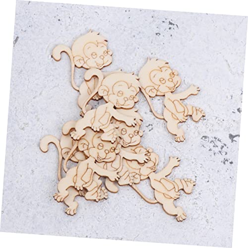 EXCEART 20pcs Gift Accessories Round Wood Chips Paper Cut Desk Topper Cutting Statuette Wooden Ornaments Unfinished Wood Chips Dining Table Decor EXCEART