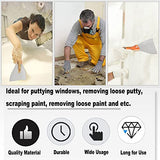 Bettomshin 1Pc Putty Knife Scrapers, 6" Carbon Steel Spackle Knife with Wooden Handle, Putty Knife Tool Set, Wallpaper Scraper, for Drywall Bettomshin