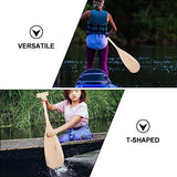 Toddmomy Wooden Boat Paddle Unfinished Boat Paddle Oars DIY Wood Greek Paddle Craft Coastal Wall Decor Door Hanging Ornament Beach Theme Home Toddmomy