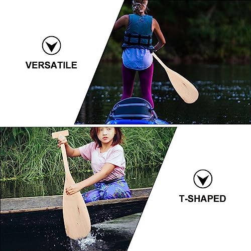 Toddmomy Wooden Boat Paddle Wooden Canoe Paddle Unfinished Solid Pine Paddle for Boat Marine Drift Boat Drawing Art Crafts Toddmomy