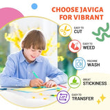 JAVIGA Heat Transfer Vinyl, Black HTV 12" x 10ft Black Iron on Vinyl Roll Compatible with Cricut All Cutting Machine and Heat Press, Black HTV Vinyl JAVIGA