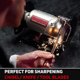 BUCKTOOL 6-Inch 1/3HP Low-Speed Bench Grinder, High Precision Wobble-free Wheel Grinder, TLG-150S Bucktool