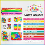 WAU CRAFTS Arts and Crafts Supplies for Kids - 1750 pcs Crafting for School Kindergarten Homeschool - Supplies Set for Kids Craft Art - Supply Kit WAU CRAFTS