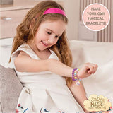 Story Magic Wooden ABC Bead Kit, Premium Wood Jewelry Making Kit, 350+ Wooden Beads & Charms for Beading Bracelets, Great for Playdates & Sleepovers, Story Magic