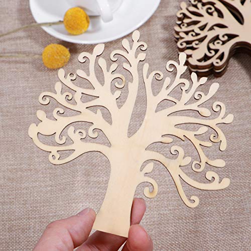 Vosarea Wooden Tree Embellishments en en en ing ations s ation en Wooden Tree Wood Cutout Unfinished VOSAREA