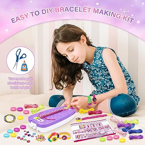 Dpai Friendship Bracelet Making Kit for Girls,DIY Arts and Crafts Toys,Jewelry String Maker Kit,The Best Birthday Gifts Ideas for Girls 6 7 8 9 10 11 Dpai