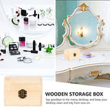 Zerodeko 1pc Pirate Treasure Chest Wooden Box Unfinished Kids Storage Organizer for Boys Craft Boy Gifts Wood Crates Jewelry Kids Treasure Chest Zerodeko