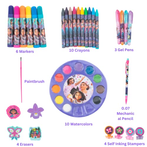 Innovative Designs Disney Encanto Creativity Fun Kids Art Set for Coloring, Painting, and Crafts Innovative Designs