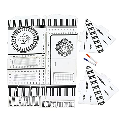 Colorations Decorate Your Own Rocket Art Craft Kit, Colorations