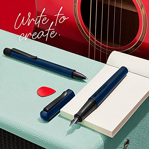 FABER-CASTELL 140544 Faber Castel Ballpoint Pen, Oil-based, Hexa, Blue Faber-Castell