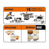 CMT 256.050.10 ITK XTreme Industrial Combination Saw Blade, 10-Inch x 50 Teeth 4 ATB + 1 FLAT Grind with 5/8-Inch Bore CMT