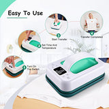 Legooin Heat Press Machine for T-Shirts, 7" × 5" Portable Fast Heat-up Mini Easy Press with Timing Function & Insulated Base, Ideal for T-Shirts, Legooin