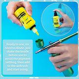 Airbrush Paint Set - 24 Colors Airbrush Paint with 2 Cleaning Brush, Ready to Spray Airbrush Kit, Water Based Acrylic Air Brush Paint Kit for Artists Muloen