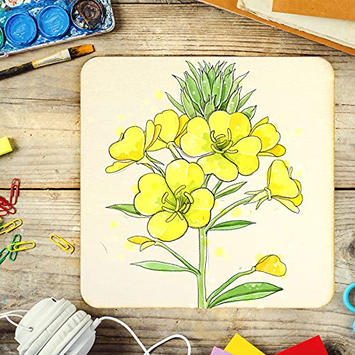 12 Pieces 12 x 12 Inches Unfinished Squares Blank Wooden Pieces Wooden Square Cutouts Wood Slices for Painting Writing Carving DIY Arts Craft Project Coopay