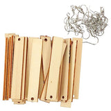 COHEALI 5 Sets Blank Wood Earrings Pendants Blank with Hole Wood Blanks Unfinished Earring Pendants Wood Earring Making kit Earring Making Supplies COHEALI