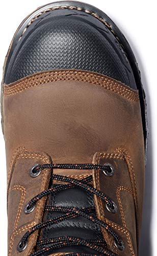 Timberland PRO Men's Boondock 6 Inch Composite Safety Toe Waterproof 6 CT WP, Brown, 10 - WoodArtSupply