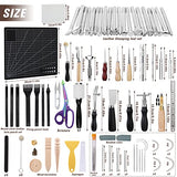 LOKUNN Leather Tooling kit, Leather Crafting Tools and Supplies Kit, Leather Working Tools, Leather Crafting Kit, Leather Sewing Tool Kit for LOKUNN